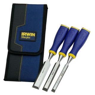 Irwin Professional High Carbon Steel Chisel Set Hardened to 58-61 HRC 3 Pieces 10503426