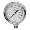 WIKA Stainless Steel Pressure Gauge 100 mm Dial Size 1/2 in MNPT Connection 100 psi Accuracy ±1% Model 9832615