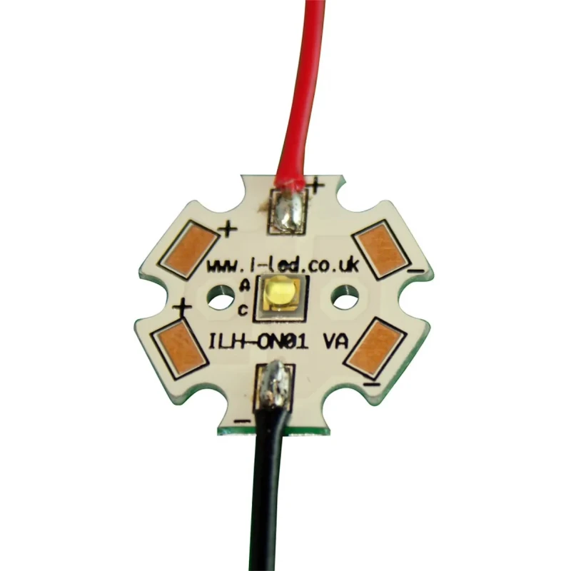 Intelligent LED Solutions OSLON 80 1+ PowerStar LED Array 1 LEDs Red, Constant Voltage, 1A ILH-ON01-FRED-SC211-WIR200.