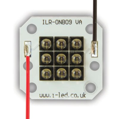 Intelligent LED Solutions OSLON Black PowerCluster 9-LED 850 nm IR LED Array PCB Screw Mount ILR-IO09-85SL-SC211-WIR200.