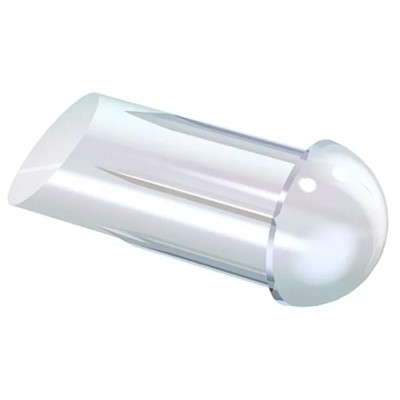 Mentor GmbH Panel Mount 1-Way Straight Rigid LED Light Pipe Clear Yellow 1292.7000