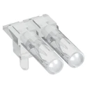 Mentor GmbH PCB 2-Way Right Angle Rigid LED Light Pipe Clear, 2 mm 1271.2002