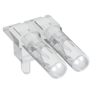 Mentor GmbH PCB 2-Way Right Angle Rigid LED Light Pipe Clear, 2 mm 1271.2002