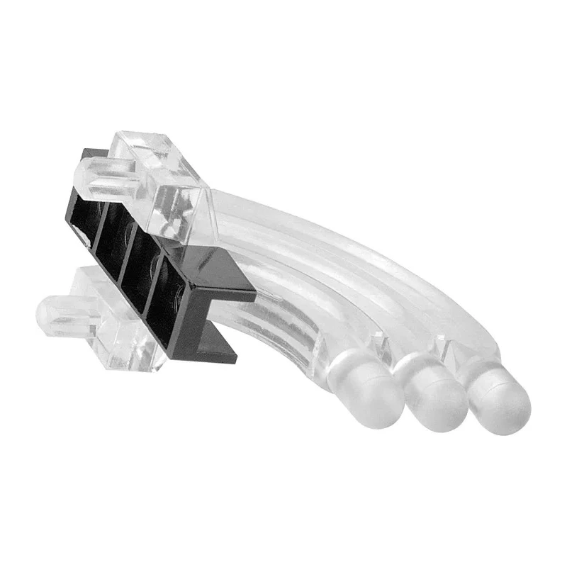 Mentor GmbH Surface 3-Way Right Angle Rigid LED Light Pipe Clear 3 mm 1276.1003