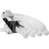 Mentor GmbH Press-In 4-Way Right Angle Rigid LED Light Pipe Clear 3 mm 1276.1004
