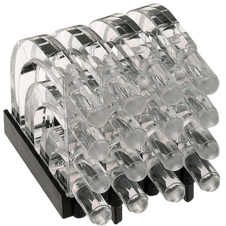 Mentor GmbH Press-In 16-Way Right Angle Rigid LED Light Pipe Clear 3 mm 1279.1004