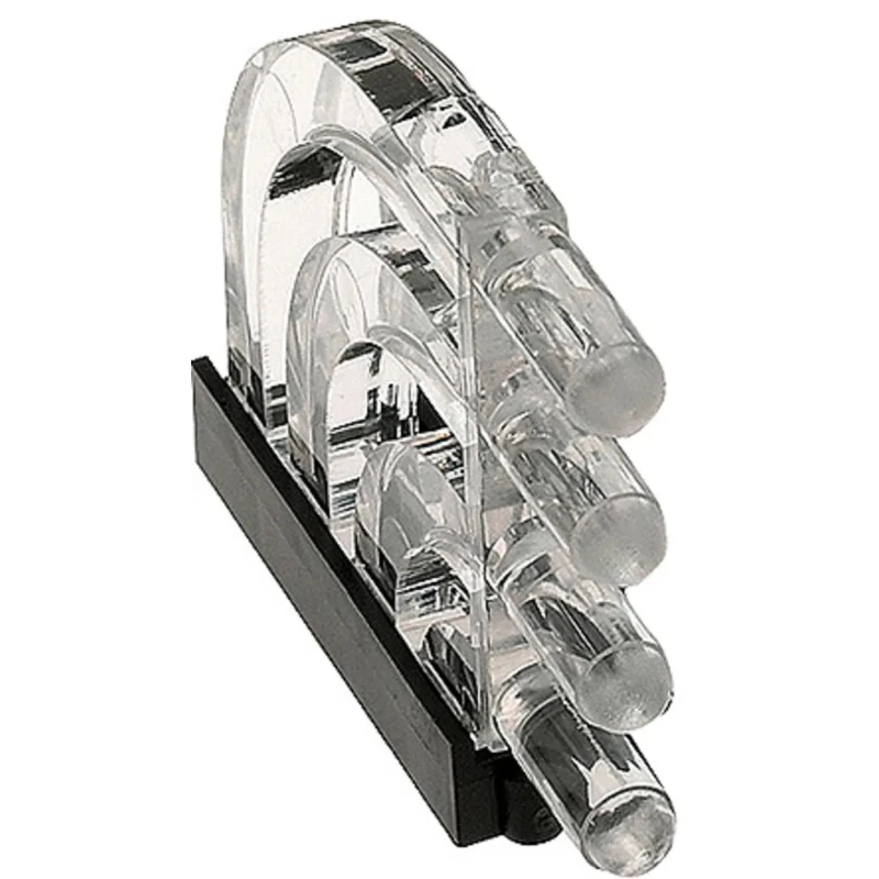 Mentor GmbH Press-In 4-Way Right Angle Rigid LED Light Pipe Clear 29.38mm 1279.1001