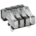 Mentor GmbH Press-In 4-Way Right Angle Rigid LED Light Pipe Clear 1278.1004
