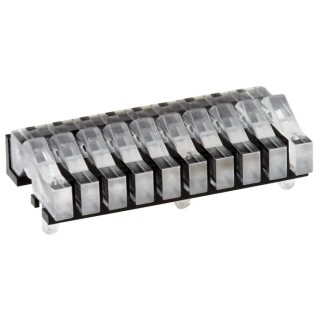 Mentor GmbH Press-In 10-Way Right Angle Rigid LED Light Pipe Clear 12.9mm Length 3.2mm Diameter 1278.1010