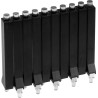 Mentor GmbH DIN Rail, Press-In 10-Way Straight Rigid LED Light Pipe Clear Yellow 3 mm 1272.0020