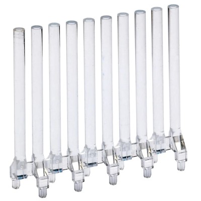 Mentor GmbH Press-In Vertical 10-Way Straight Rigid LED Light Pipe Clear Yellow 3 mm 1272.1010
