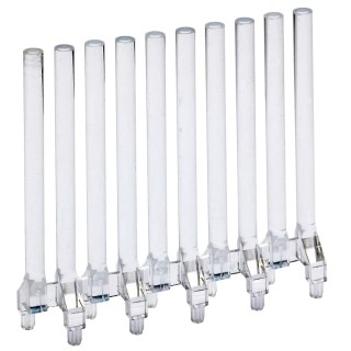 Mentor GmbH Vertical 10-Way Straight Rigid LED Light Pipe Clear Yellow 3 mm 1272.1020