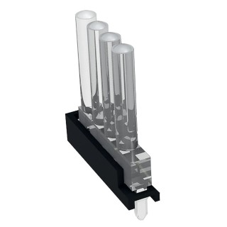 Mentor GmbH Vertical 4-Way Straight Rigid LED Light Pipe Clear 2 mm 1296.7014