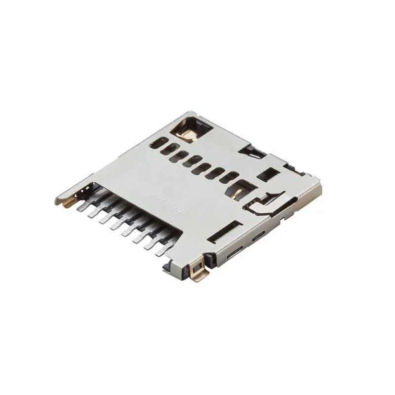 Molex 8 Way Push-Push MicroSD Memory Card Connector, Solder, Surface Mount, 1.1mm Pitch, Gold Contacts 503398-1892