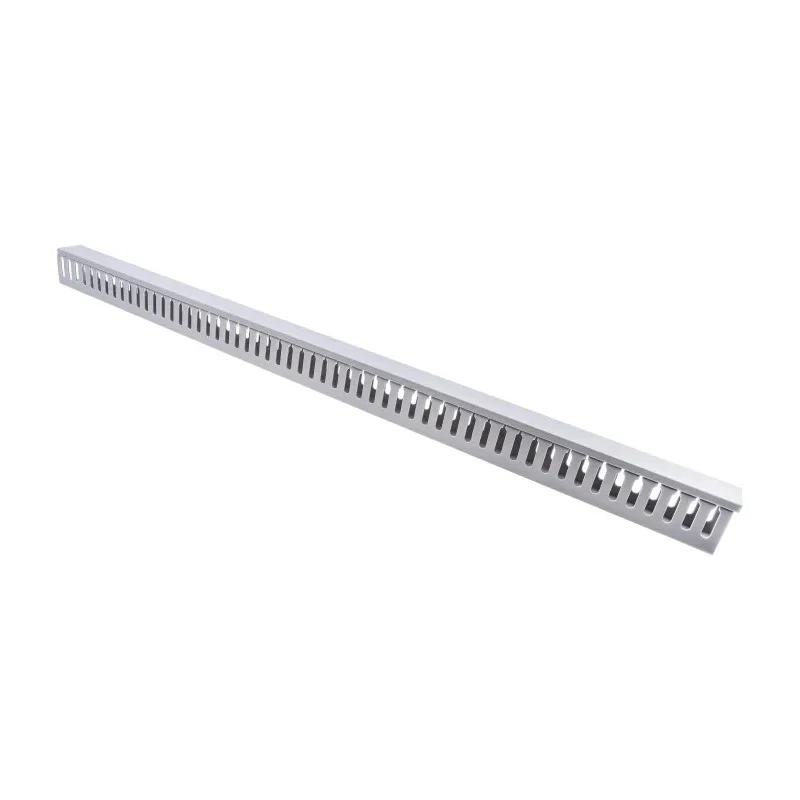 RS PRO Open Slot PVC Cable Trunking Grey W40mm x D60 mm x L1 m Self-Extinguishing W40mm