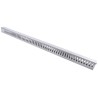 RS PRO Open Slot PVC Cable Trunking Grey W40mm x D60 mm x L1 m Self-Extinguishing W40mm