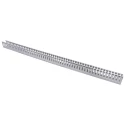 RS PRO Open Slot PVC Cable Trunking Grey W40mm x D60 mm x L1 m Self-Extinguishing W40mm