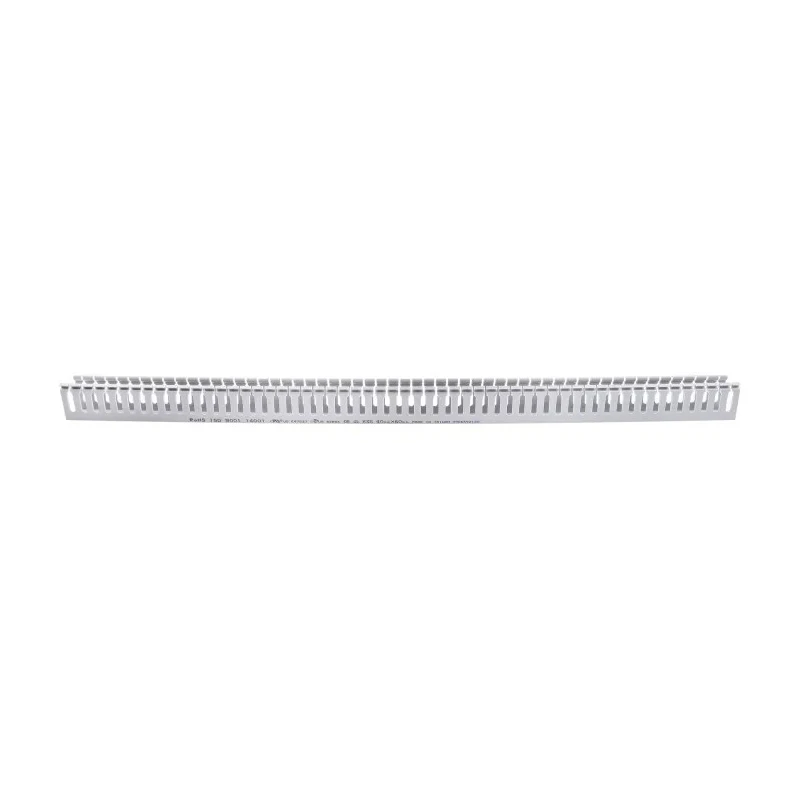 RS PRO Open Slot PVC Cable Trunking Grey W40mm x D60 mm x L1 m Self-Extinguishing W40mm