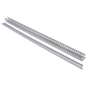 RS PRO Open Slot PVC Cable Trunking Grey W40mm x D60 mm x L1 m Self-Extinguishing W40mm