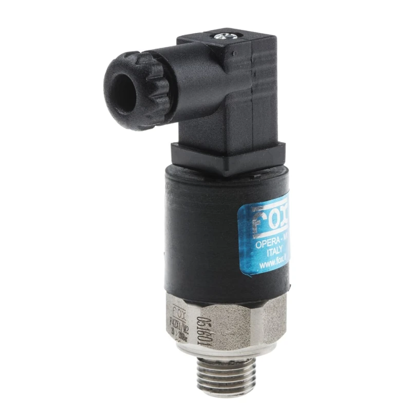 RS PRO Hydraulic Pressure Sensor BSP 1/4, M2 DIN Plug, 20 bar to 200 bar, Steel Housing, IP65 Rated 880-2295