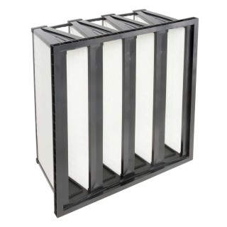 Camfil Opakfil ES Series Fibreglass Compact V-Filter F7 Grade Panel Filter w 592mm h 287mm d 296mm 2511.52.5001