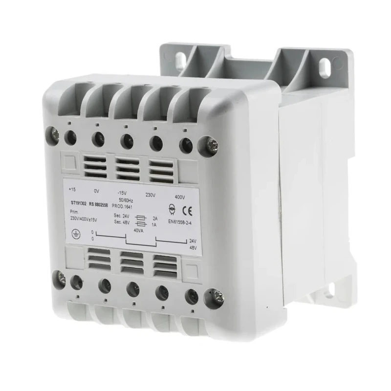 RS PRO 40 VA DIN Rail Transformer, 230 V AC Primary, 2 x 24 V AC Secondary, IEC 61558-2-6 880-2558