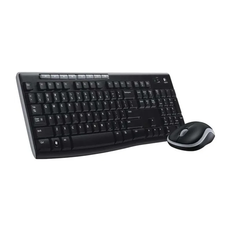 Logitech Wireless Compact Keyboard MK270, QWERTY (UK), Black Grey 2.4 GHz Wireless Connectivity MK270