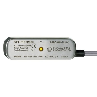 Schmersal Magnetic Non-Contact Safety Switch Stainless Steel Housing 24V dc NO NC 1 m Cable EX-BNS40S-12ZG-C