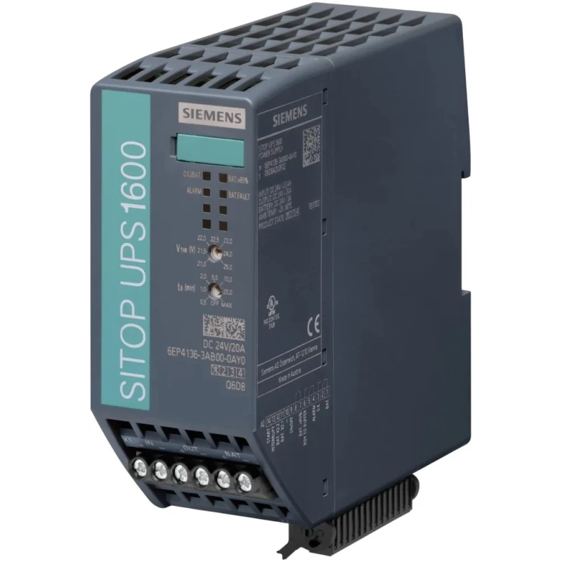 Siemens SITOP UPS1600 24V DC Input Uninterruptible Power Supply 480W DIN Rail UPS1600