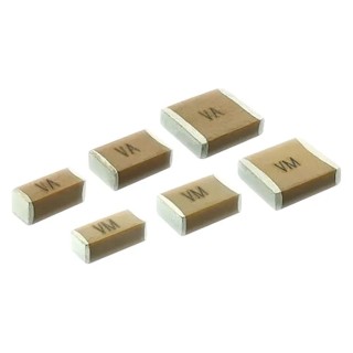 Vishay 10 nF Multilayer Ceramic Capacitor 250V AC ±10 % Surface Mount 2220 Case VJ2220Y103KXUSTX2