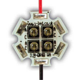 Intelligent LED Solutions OSLON Black PowerStar 850 nm IR LED Array PCB Screw Package ILH-IW04-85SL-SC221-WIR200.