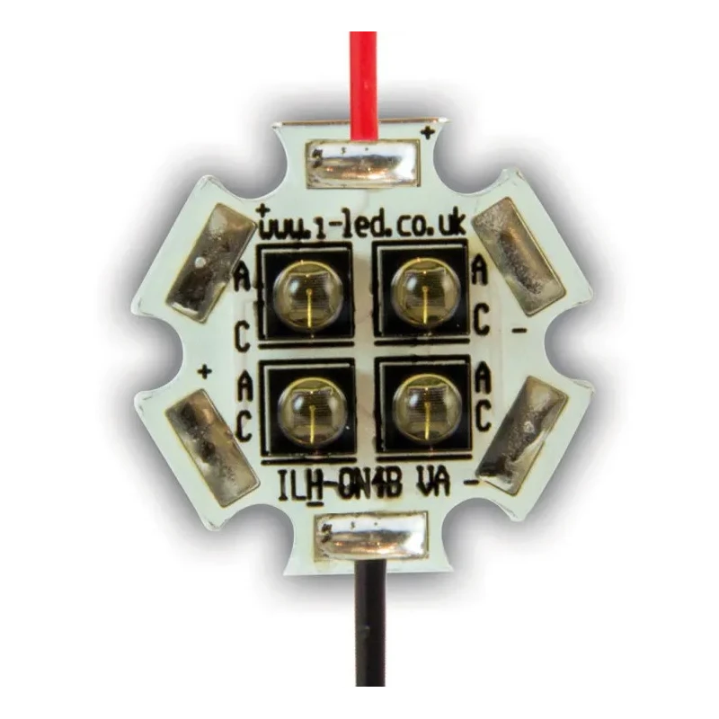 Intelligent LED Solutions OSLON Black PowerStar 850 nm IR LED Array PCB Screw Package ILH-IW04-85SL-SC221-WIR200.