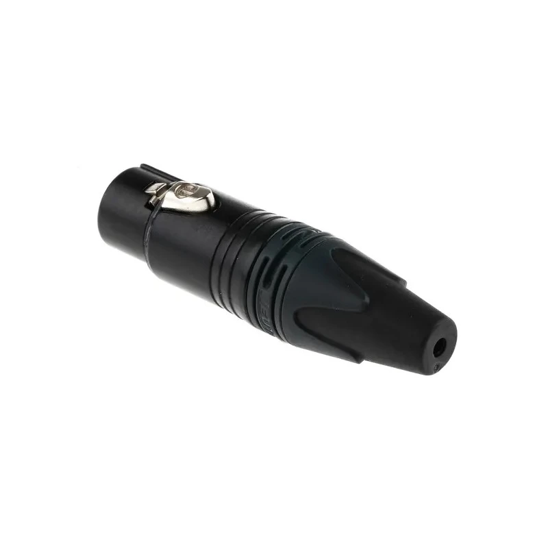 Neutrik Cable XLR Connector, Straight, 50V, 7.5A, Female, 5 Contacts, Gold over Nickel Plating NC5FXX-B