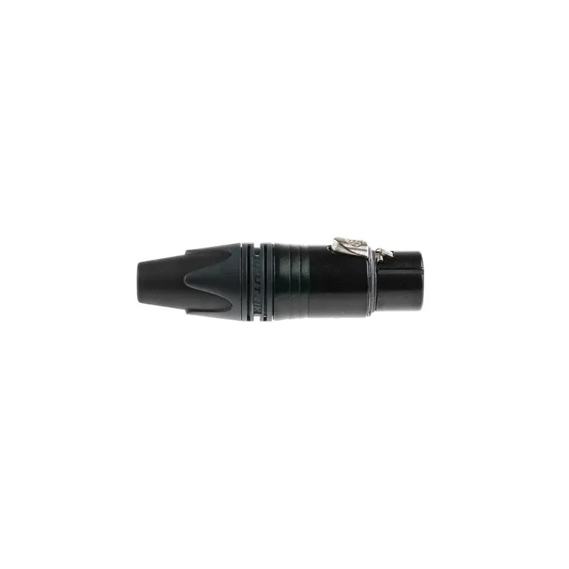 Neutrik Cable XLR Connector, Straight, 50V, 7.5A, Female, 5 Contacts, Gold over Nickel Plating NC5FXX-B