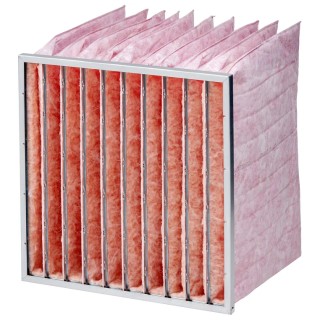 Camfil Hi-Flo Series Fibreglass Bag Filter F9 Grade 592x592x520 mm 3400 m³/h 2.5 kg 1329.42.00