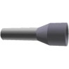 TE Connectivity Insulated Crimp Bootlace Ferrule, 12 mm Pin Length, 2.8 mm Pin Diameter, Grey, Copper Tin-Plated 2-966067-0