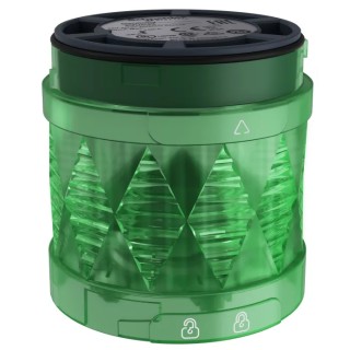 Schneider Electric Harmony XVU Series Green Steady Effect LED Beacon 24V AC/DC, Tube Mount, IP65 