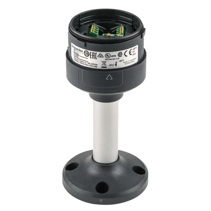 Schneider Electric Harmony XVU Series Mounting Base with Tube LED Bulb 24V DC IP65 XVUZ02