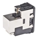TE Connectivity IEC Power Line Filter Snap-in Mount Male Spade Termination 10A 120V AC, 250V AC 5-6609107-3