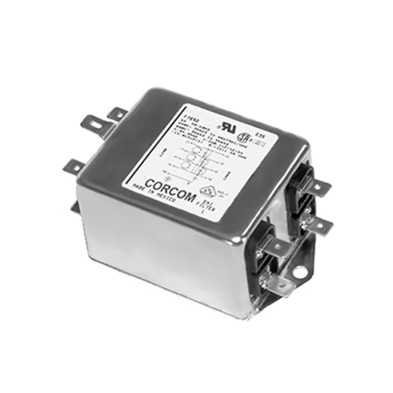 TE Connectivity Corcom AYO Flange RFI Filter 3 A 250V AC 50Hz/60Hz Spade Termination 3 Phase 6609066-1