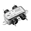 TE Connectivity Corcom B Series RFI Filter 5 A 250 V AC 50 Hz/60 Hz Flange Mount Fast-On Termination 1 Phase 6609020-7
