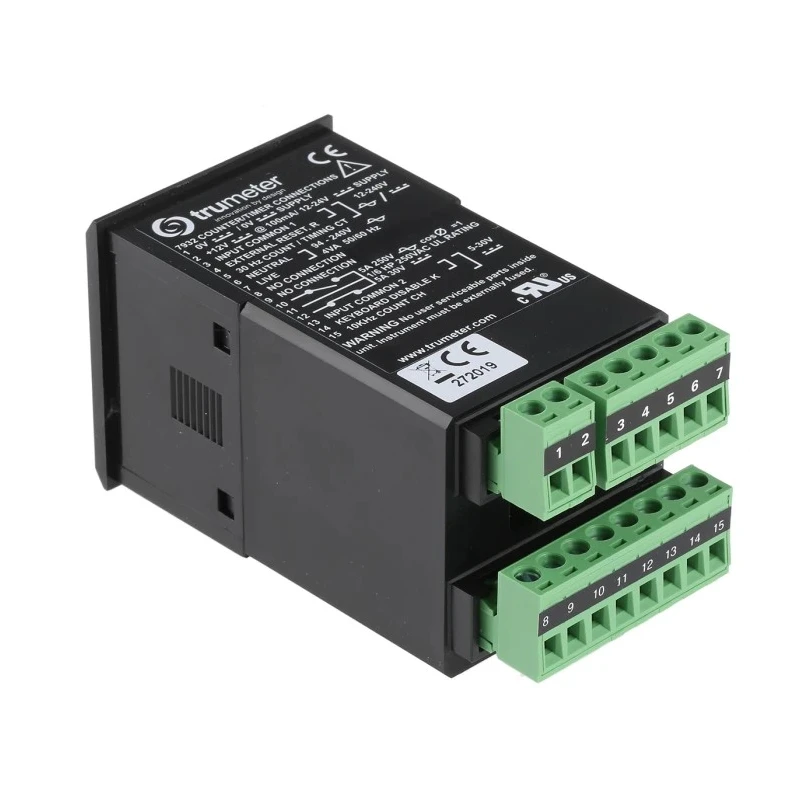 Trumeter 6 Digit Programmable Preset Digital Counter 10VDC-26VDC, 85VAC-265VAC 10kHz 7932