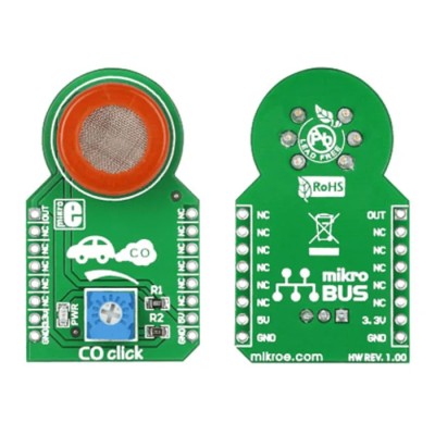 MikroElektronika Sensor Development Tool C0 Click with MQ-7 Carbon Monoxide Sensor MIKROE-1626