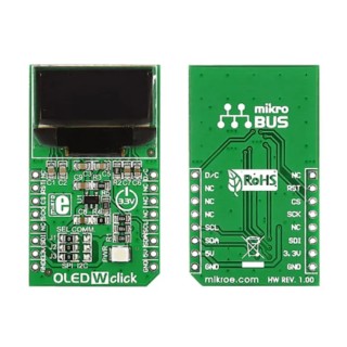 MikroElektronika OLED W Click OLED Display Add On Board with SSD1306 for mikroBUS Socket MIKROE-1649
