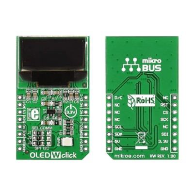 MikroElektronika OLED W Click OLED Display Add On Board with SSD1306 for mikroBUS Socket MIKROE-1649