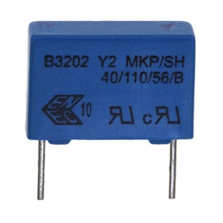 TDK Film Capacitor 10 nF 300V AC 1.5 kV DC Through Hole 2 Pins B32021A3103M000