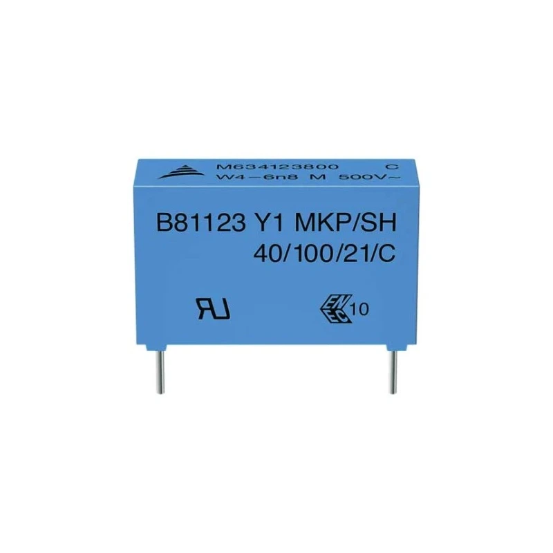 TDK B81123 Film Capacitor 1 nF 500V AC 3 kV DC Through Hole 2 Pins B81123C1102M000