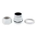 HellermannTyton Grey Polyamide 66 Cable Gland M50 Thread Size, 30 mm Min. to 38 mm Max. Cable Diameter, IP68 Rated NGM50-GRY