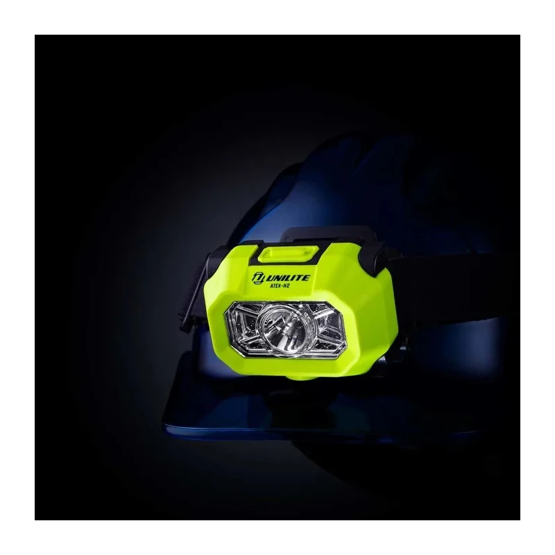 Unilite ATEX LED Head Torch Yellow 225 lm Flood Beam 115 m IP67 ATEX-H2
