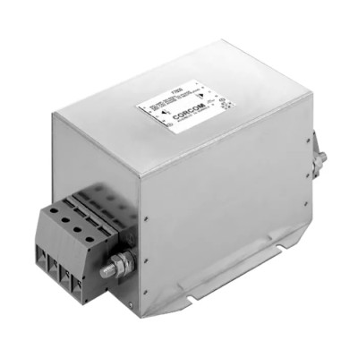 TE Connectivity Corcom 3 Phase Flange RFI Power Line Filter 16A 480V AC 50Hz 60Hz 6609067-1